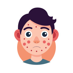Skin conditions vector illustration
