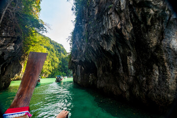 passage du lagon de Koh Hong