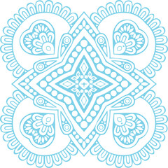 Beautiful flower art and mandala vector design