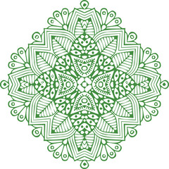 Beautiful flower art and mandala vector design