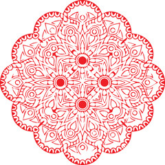 Beautiful flower art and mandala vector design