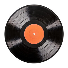 Obraz premium A vintage vinyl record set against a transparent background.