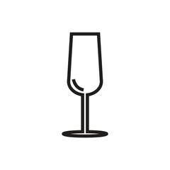 wine glass icon vector illustration isolated on white background. can used for design logo, visit card, etc