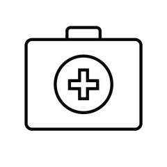 Healtcare First Aid Kit Icon Stock Illustration