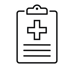 Healtcare Prescription Report Icon Stock Illustration