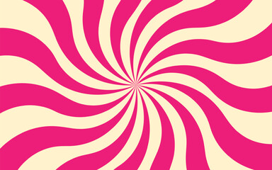 Vibrant pink and white spiral background. Perfect for eye-catching designs, retro themes, and abstract projects