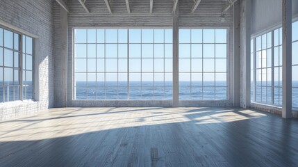 Ocean View Loft: Sunlit Interior Design