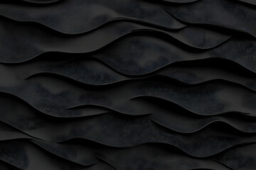 Fototapeta premium Dark Wave Abstract 3D Background