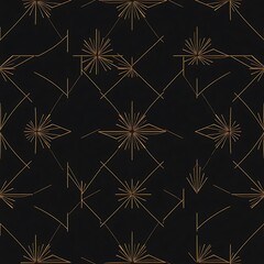 Golden Starburst Geometric Pattern 