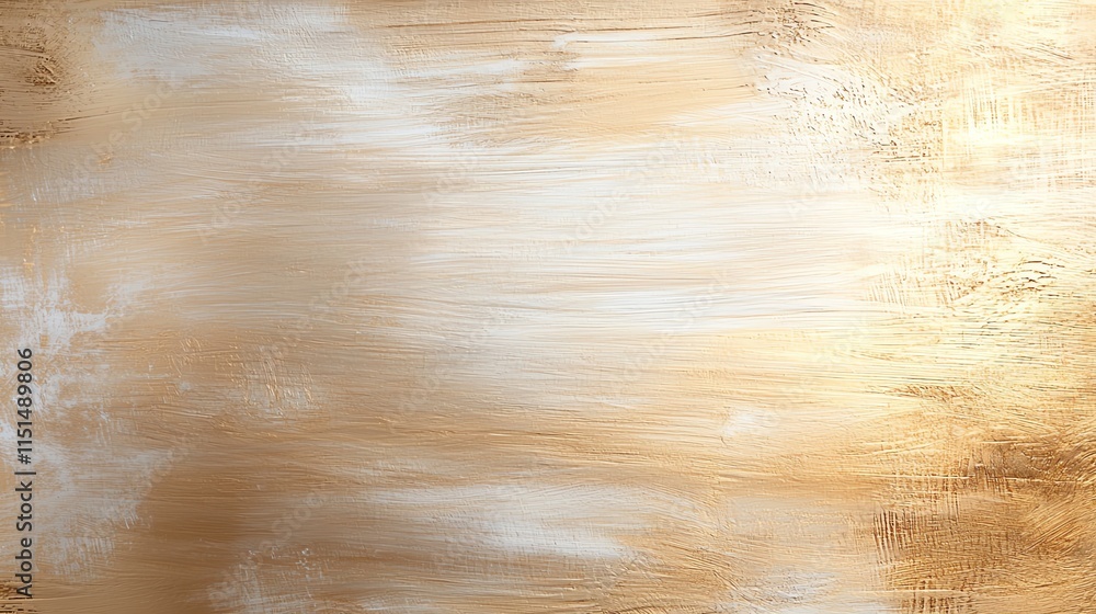 Poster an abstract texture resembling brushed metal with a soft golden sheen and a subtle gradient effect