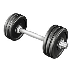 Fitness dumbbell symbol, sleek design, ideal for workout apps, health websites, and fitness-related graphics, versatile usage, clear representation