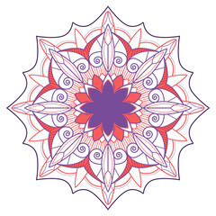 Colorful arabesque design element transparent png