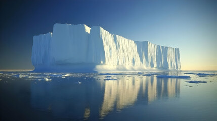 Majestic Iceberg in the Arctic Ocean: A Stunning Natural Wonder