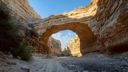 Majestic Canyon Arch: A Desert Landscape Wonder