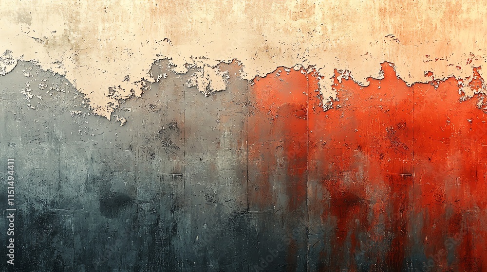 Aufkleber a metallic abstract gradient transitioning from pewter gray to deep rust brown for an industrial fee