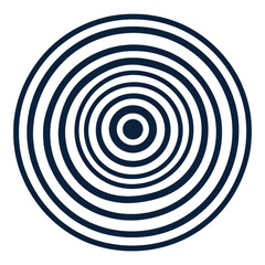 Fototapeta premium Hotspot Icon with Concentric Circles, visually representing connectivity, modern design, transparent background, ideal for digital interfaces