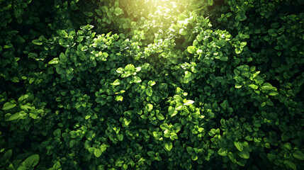 Lush Green Foliage: A Natural Texture Background