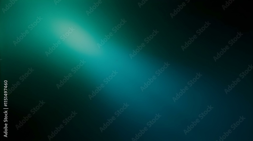 Aufkleber an abstract background with flowing, curved lines of light green and teal against a darker teal or b