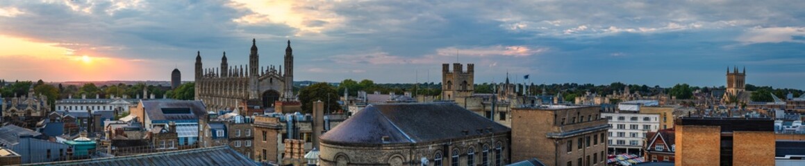 Obraz premium Skyline of Cambridge city in England. UK