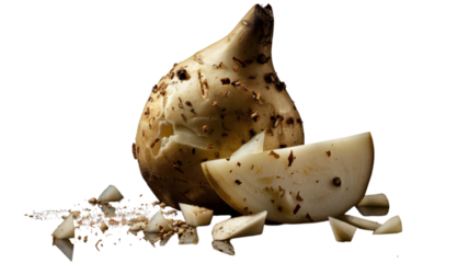 Unique root vegetable showcases its beauty in natural light