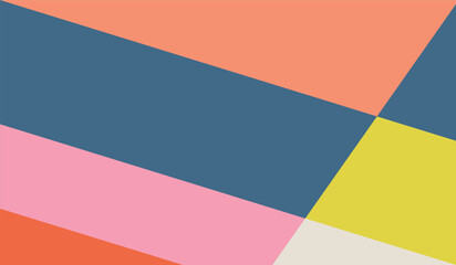 Simple with vintage colors shapes geometric vector background design