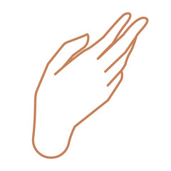 Obraz premium Png mystic palm hand doodle