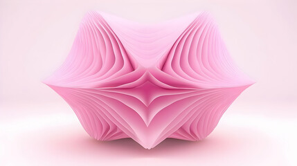 Obraz premium Pink 3D Abstract Background Illustration