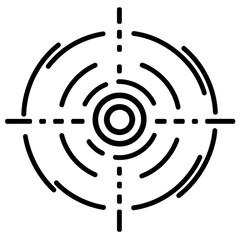 Dashed Line Road Icon, clear and simple design, transparent background, ideal for navigation and transport applications