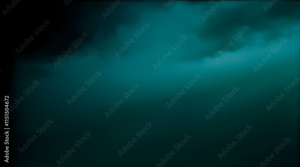 Aufkleber An abstract background with flowing, curved lines of light green and teal against a darker teal or blue backdrop, creating a sense of movement and depth