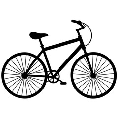 Bicycle silhouette flat design