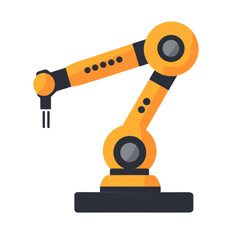 Robotics Arm Icon for STEM Education, designed for clear representation, suitable for educational materials and digital platforms