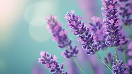 Obraz premium A smooth gradient overlay transitioning from mint green to pastel lavender for a fresh, calming effect
