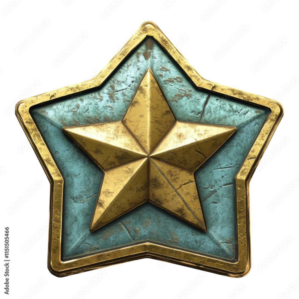 Poster school badge emblem featuring a star, designed in png format with a transparent background for versa