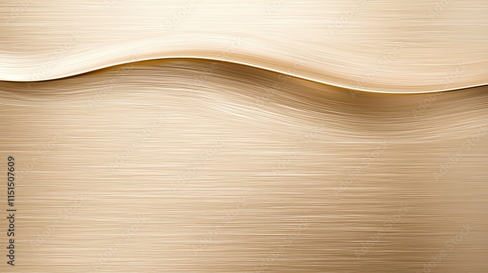 Poster an abstract texture resembling brushed metal with a soft golden sheen and a subtle gradient effect