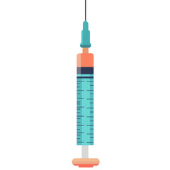 Syringe icon for medical use, designed for clarity and precision, suitable for digital applications and health-related materials