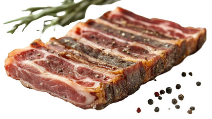 Fototapeta premium piece of meat on white background