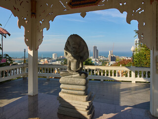 Pagoda at tge Wat Phra Yai temple in Thailand