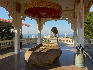 Pagoda at tge Wat Phra Yai temple in Thailand