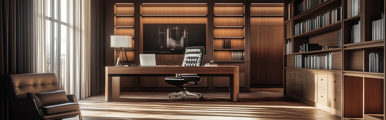 Stylish Office with a Luxurious Atmosphere - Perfect Blend of Elegance and Functionality