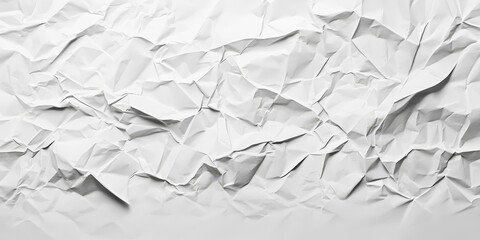 Obraz premium Crumpled paper texture in white offers a unique background option, enhancing your creative projects with its distinctive white crumpled paper texture appeal, perfect for a variety of uses.