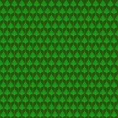 Seamless green floral pattern with intricate leaf designs, perfect for backgrounds or textiles. This vibrant design adds touch of nature to any project