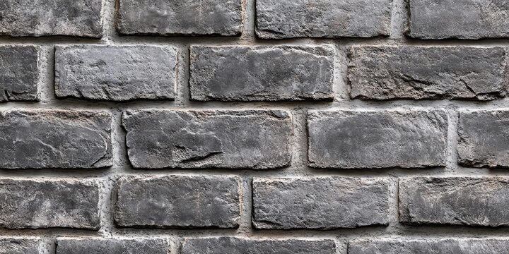 Fototapeta Grey brick wall texture features a rich surface that showcases the unique characteristics of grey bricks. This texture of grey brick wall offers visual intrigue and depth for various design needs.