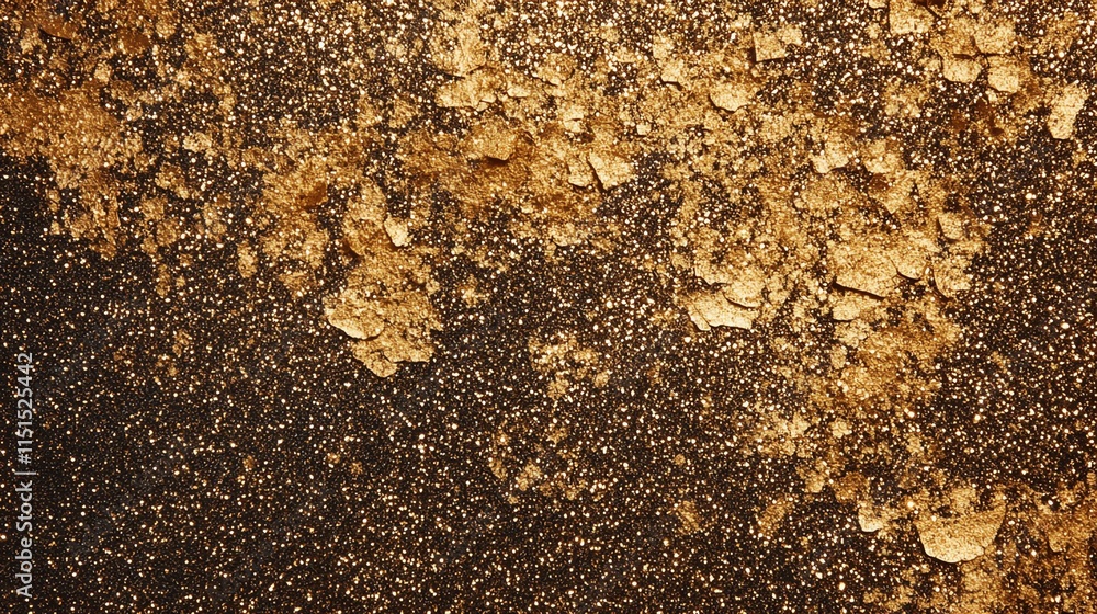Poster golden shimmering texture with abstract patterns creates an elegant and luxurious backdrop.