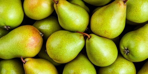Tasty ripe green pears showcased in a vibrant display, highlighting the natural beauty and appeal of these delicious pears, perfect for culinary inspirations and fresh dishes.
