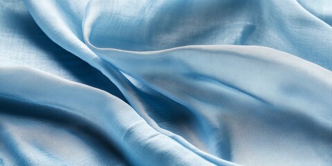 Obraz premium Silk fabric offers a beautiful texture and background, featuring a delicate pattern in a pale blue shade. This silk dupioni in pale water blue presents a stunning visual appeal and fine texture.