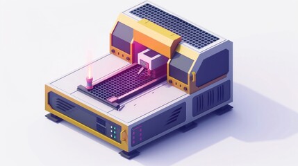 Retro Futuristic Video Game Console With Remote Control Sitting In Modern Interior Design Setting With Sleek And Minimalist Style