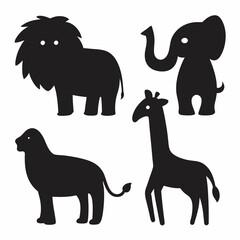 silhouettes of animals