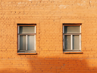 Fototapeta premium old brick wall with window 