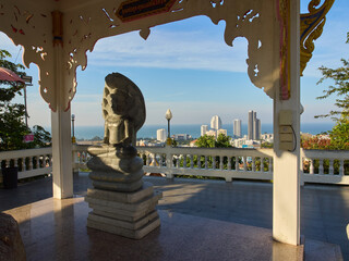 Pagoda at tge Wat Phra Yai temple in Thailand	