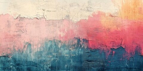 Obraz premium Canvas textures in subtle, painted abstract layers. Generative AI